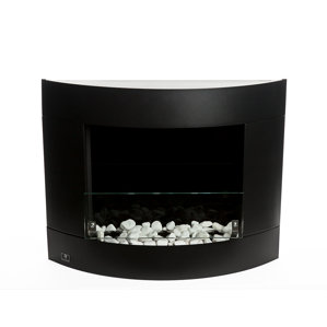 Diamond I Ventless Wall Mounted Ethanol Fireplace with Safety Glass by Bio-Blaze