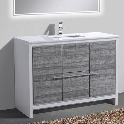 Bosley 48 Single Sink Modern Bathroom Vanity Allmodern Bosley 48 Single Sink Modern Bathroom Vanity