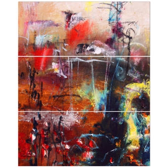 East Urban Home Abstract Oil Painting Oil Painting Print Multi
