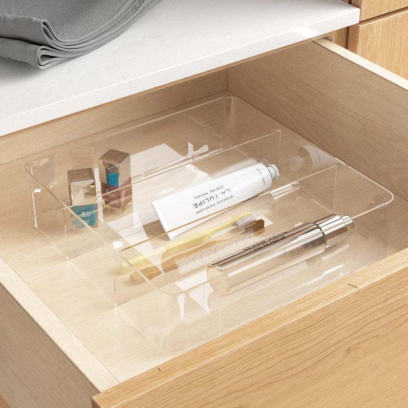 Dotted Line Clare 3 H X 12 W D Drawer Organizer Reviews Drawer Organizer