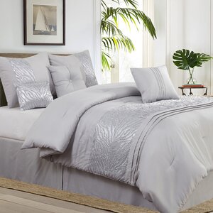 Rizzuto Gray 7 Piece Comforter Set