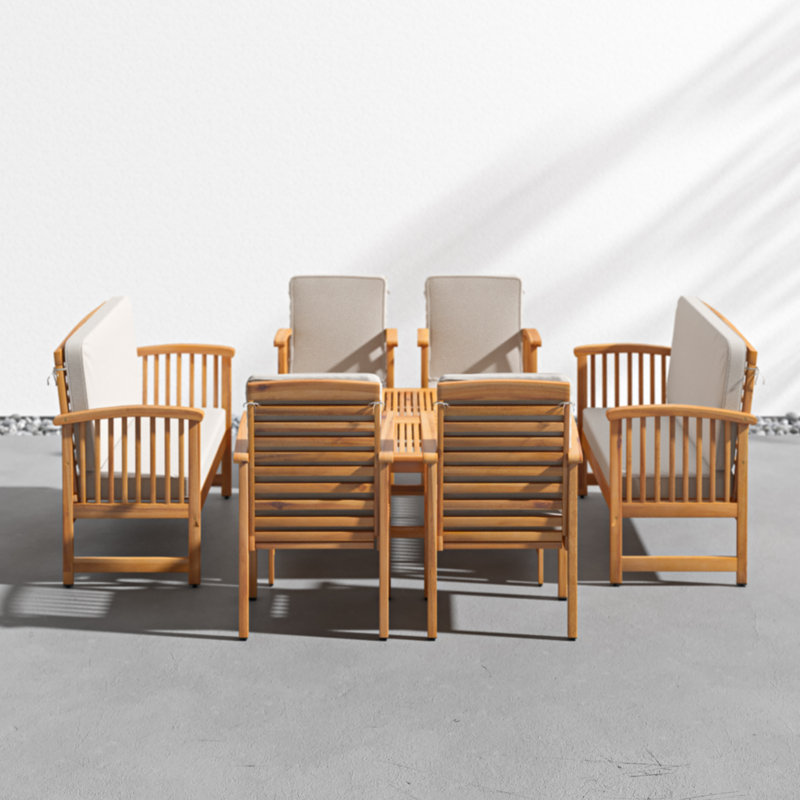 Shayne 8 Piece Sofa Seating Group With Cushions Reviews Allmodern