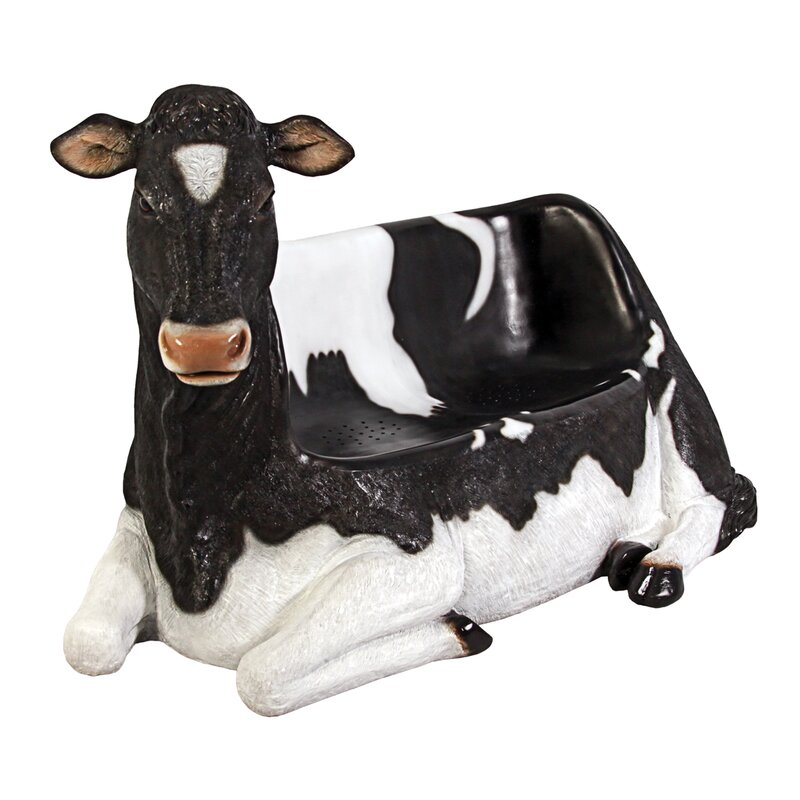 Design Toscano Holstein Cow Bench | Wayfair.ca