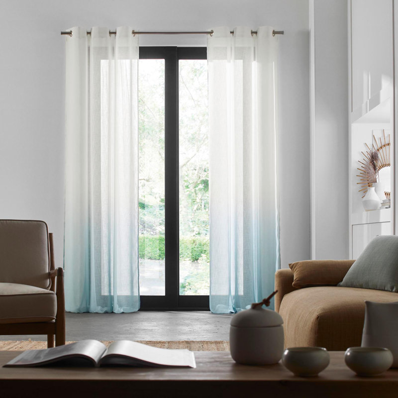 Madura Eyelet Voile Curtain Nimbus Wayfair Co Uk