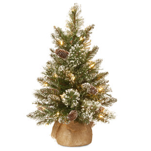 24 green pine artificial christmas tree with 15 led colored and warm white lights with stand - Small Pre Lit Christmas Tree 24 green pine artificial christmas tree with 15 led colored and warm white lights with stand - Small Pre Lit Christmas Tree
