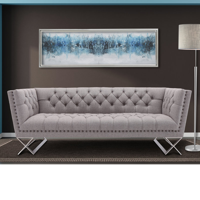 Willa Arlo Interiors Borchert Contemporary Chesterfield Sofa Borchert Contemporary Chesterfield Sofa