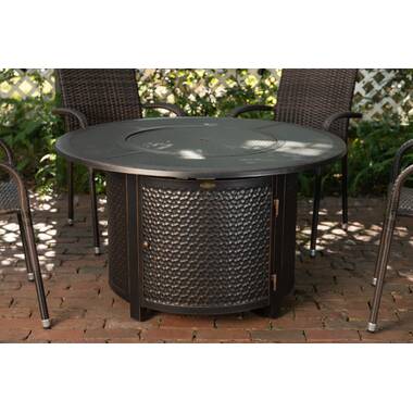 silverlock aluminum propane fire pit table