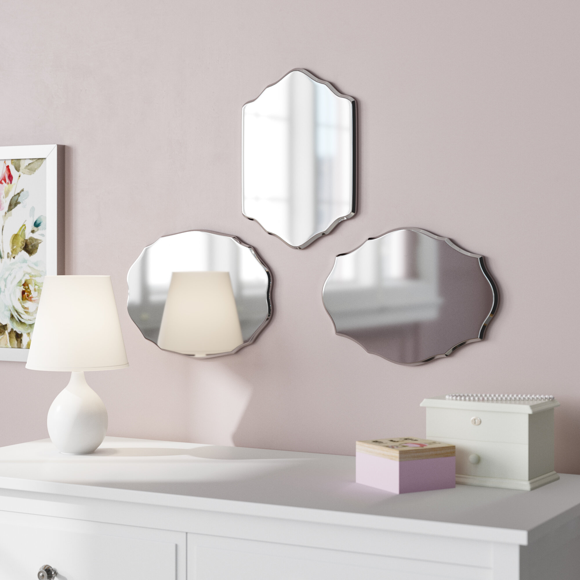 set of 3 mirrors