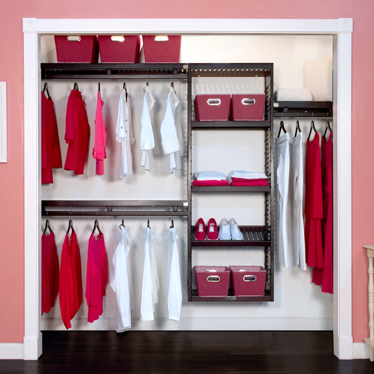 John Louis Home Woodcrest 48 W 120 W Closet System Reach In Sets Reviews Wayfair