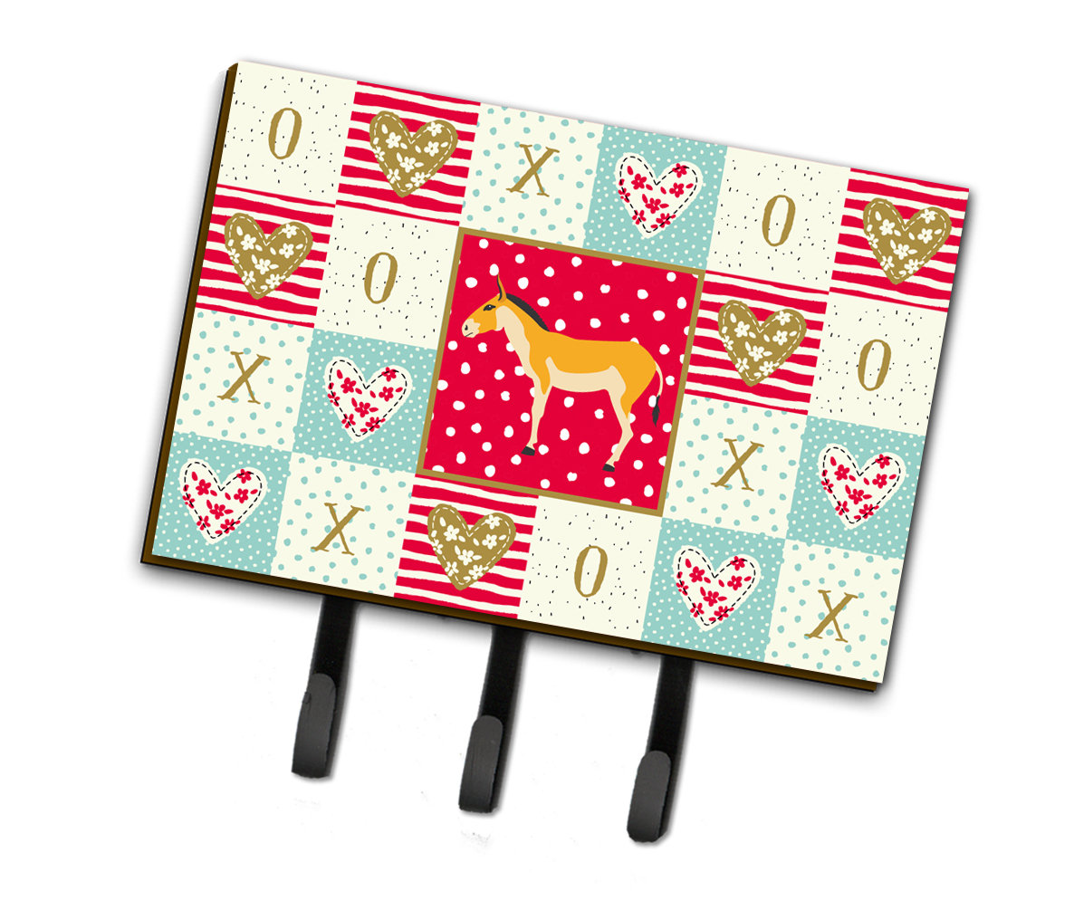 The Holiday Aisle Piraye Turkmenian Kulan Donkey Love Wall Key Organizer With Key Hooks Wayfair