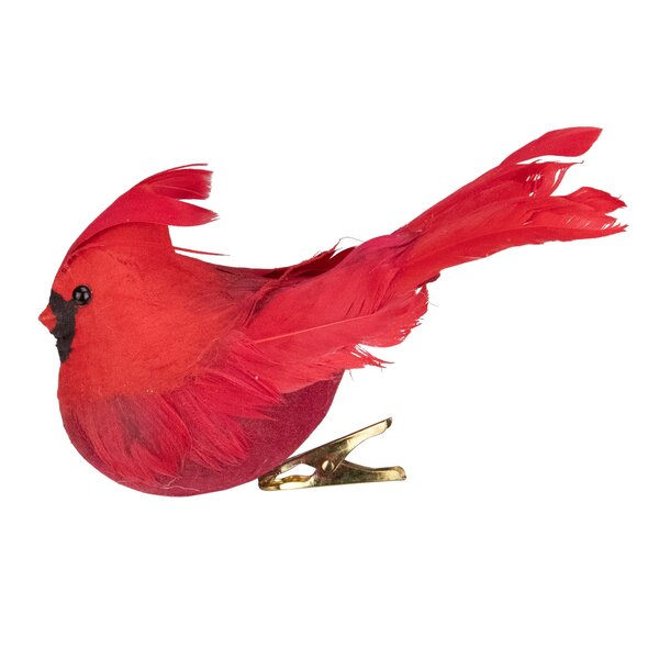 Red Bird Cardinal on Ornate Pedestal
