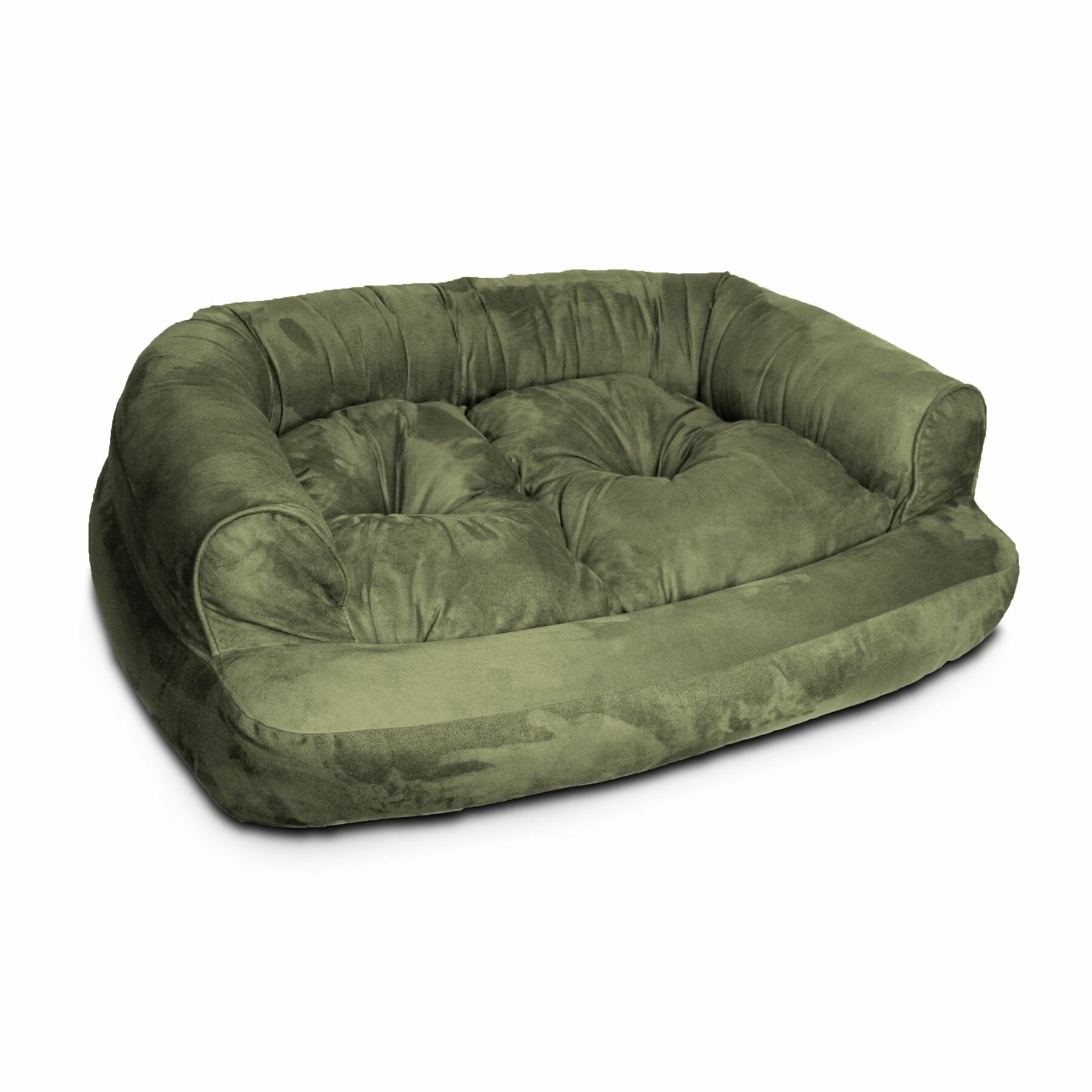 sage green dog bed