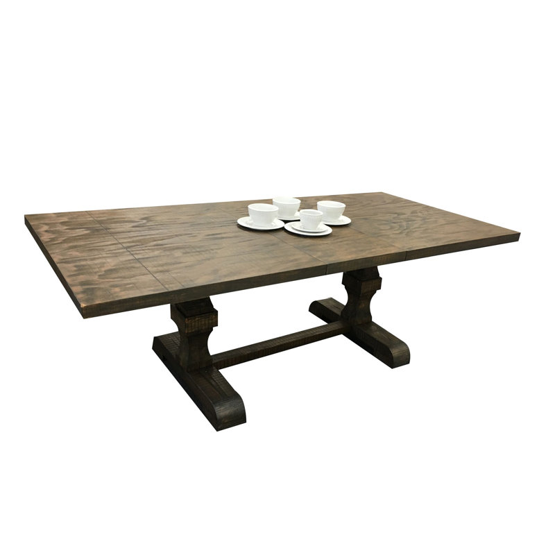 Lesley Trestle Pedestal Base Extendable Dining Table Lesley Trestle Pedestal Base Extendable Dining Table