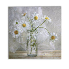 Spa Rock Stone Daisy Flower CANVAS WALL ART DECO LARGE READY TO HANG all sizes