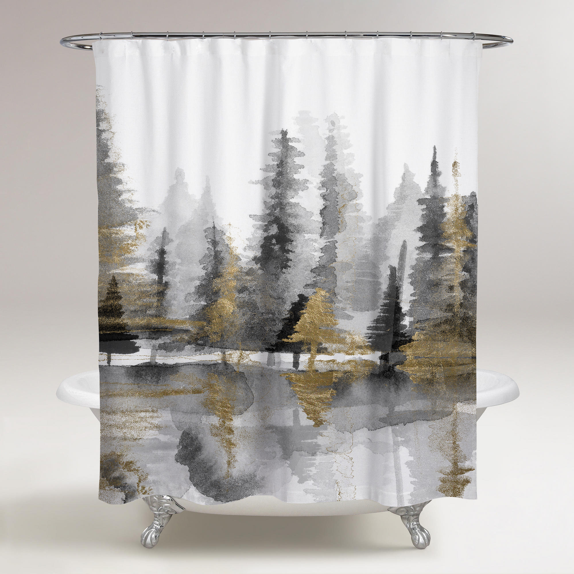 Loon Peak Rocheleau Reflection Iii Single Shower Curtain Wayfair Ca