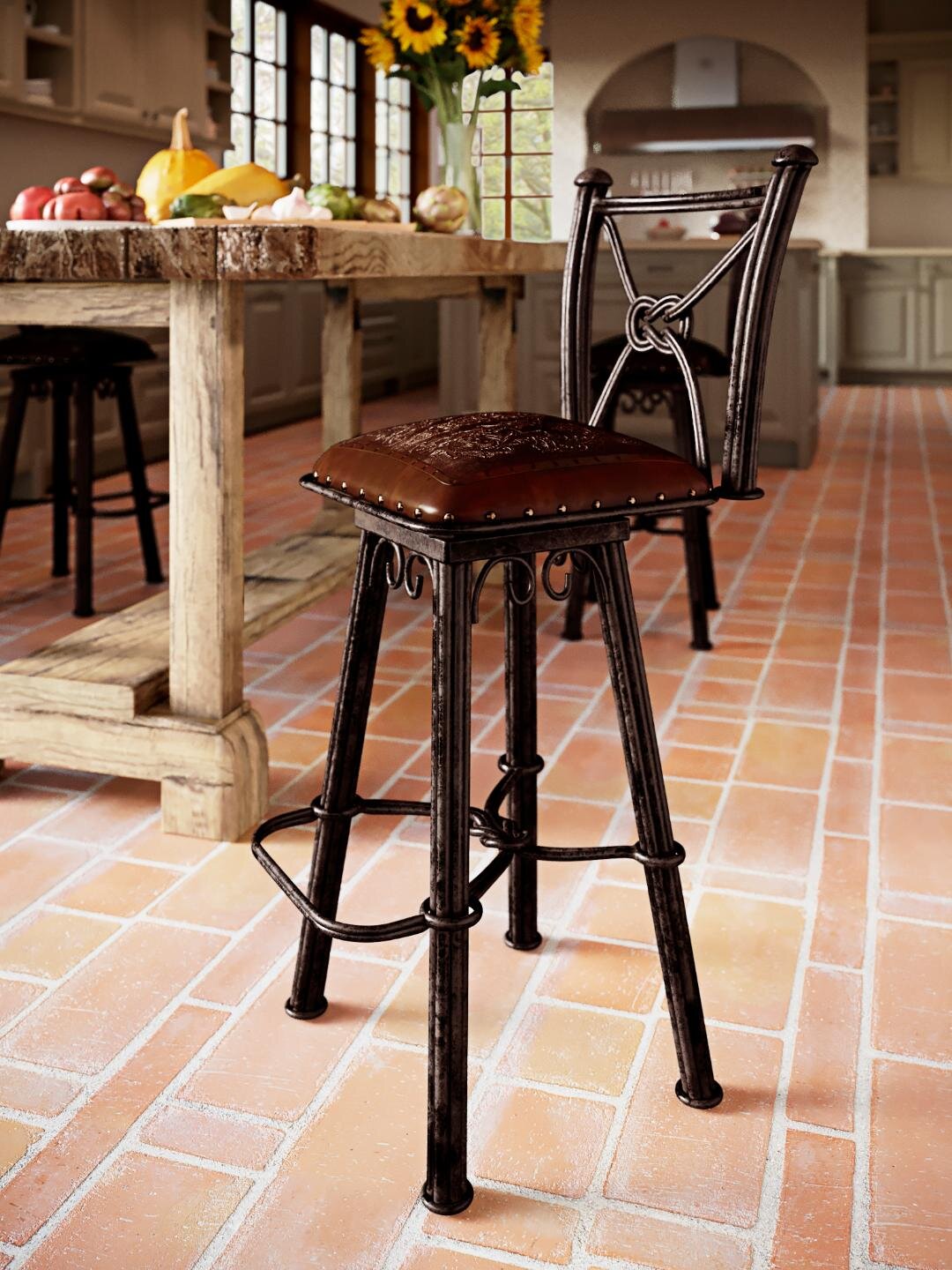 iron high stool