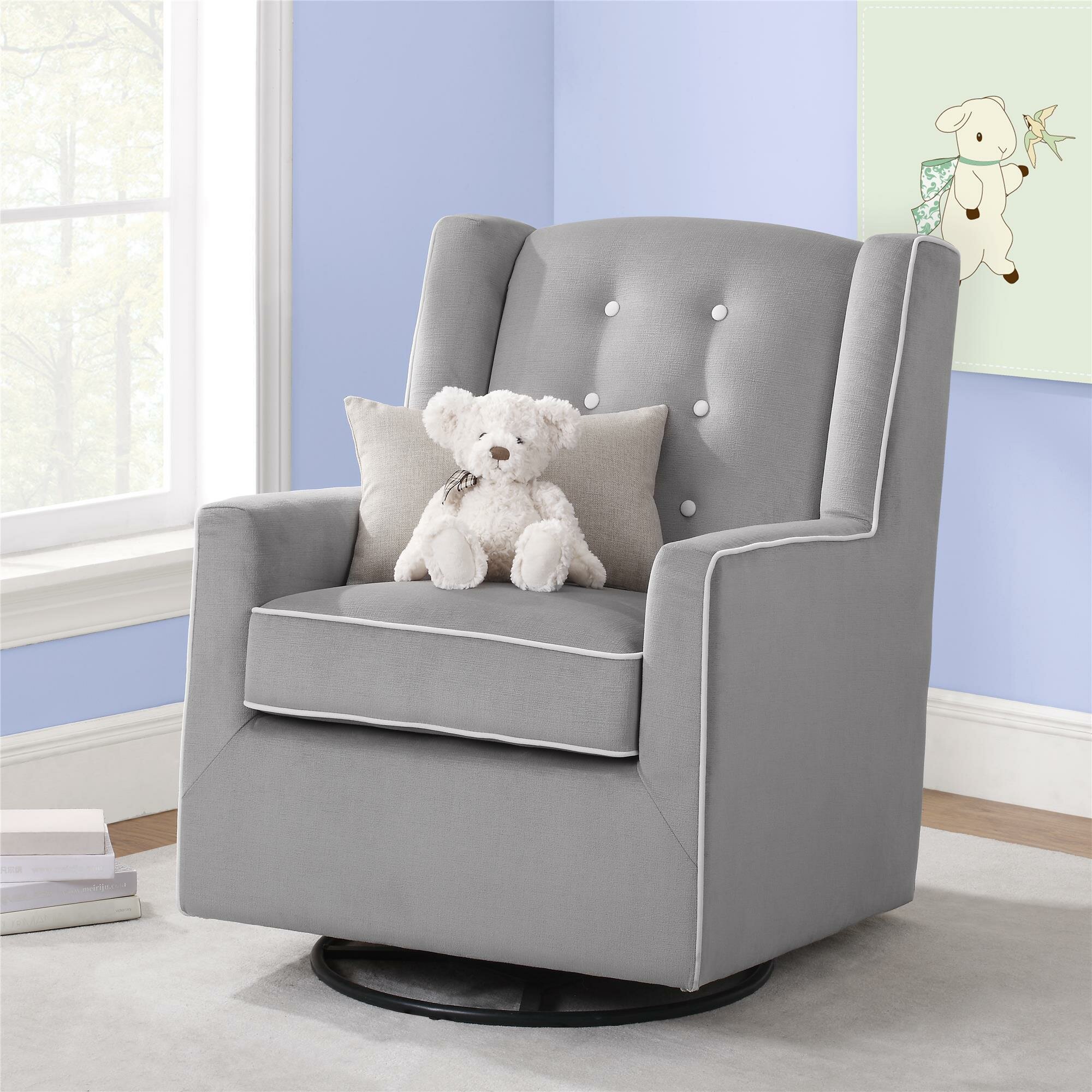 baby relax tinsley swivel glider