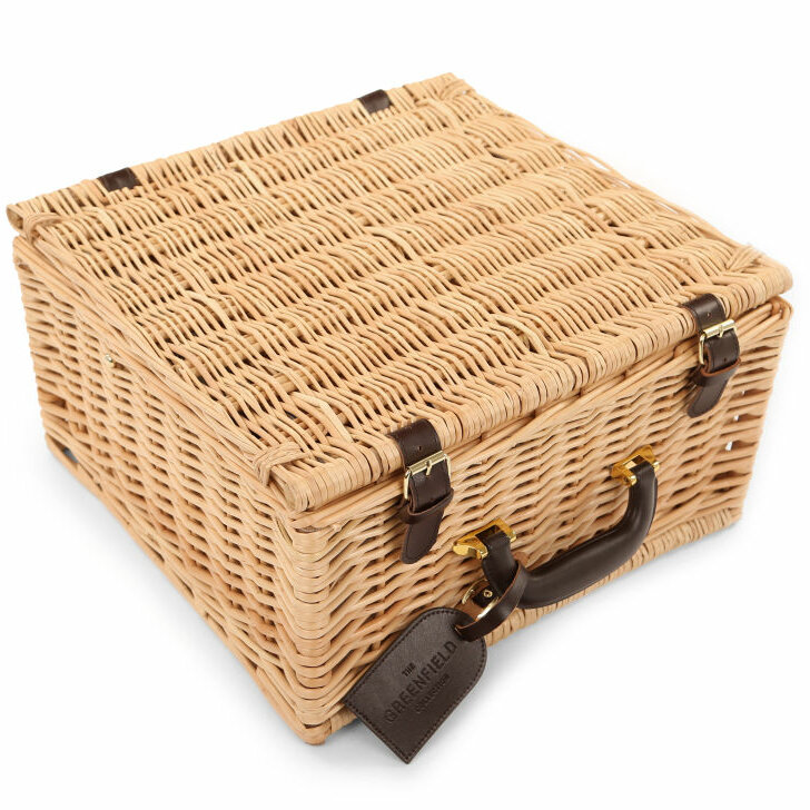 Greenfield Collection Chilworth Willow Picnic Hamper for Two People Fitted Picnic Hamper Range 