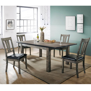 Sanda 5 Piece Wood Dining Set by Union..