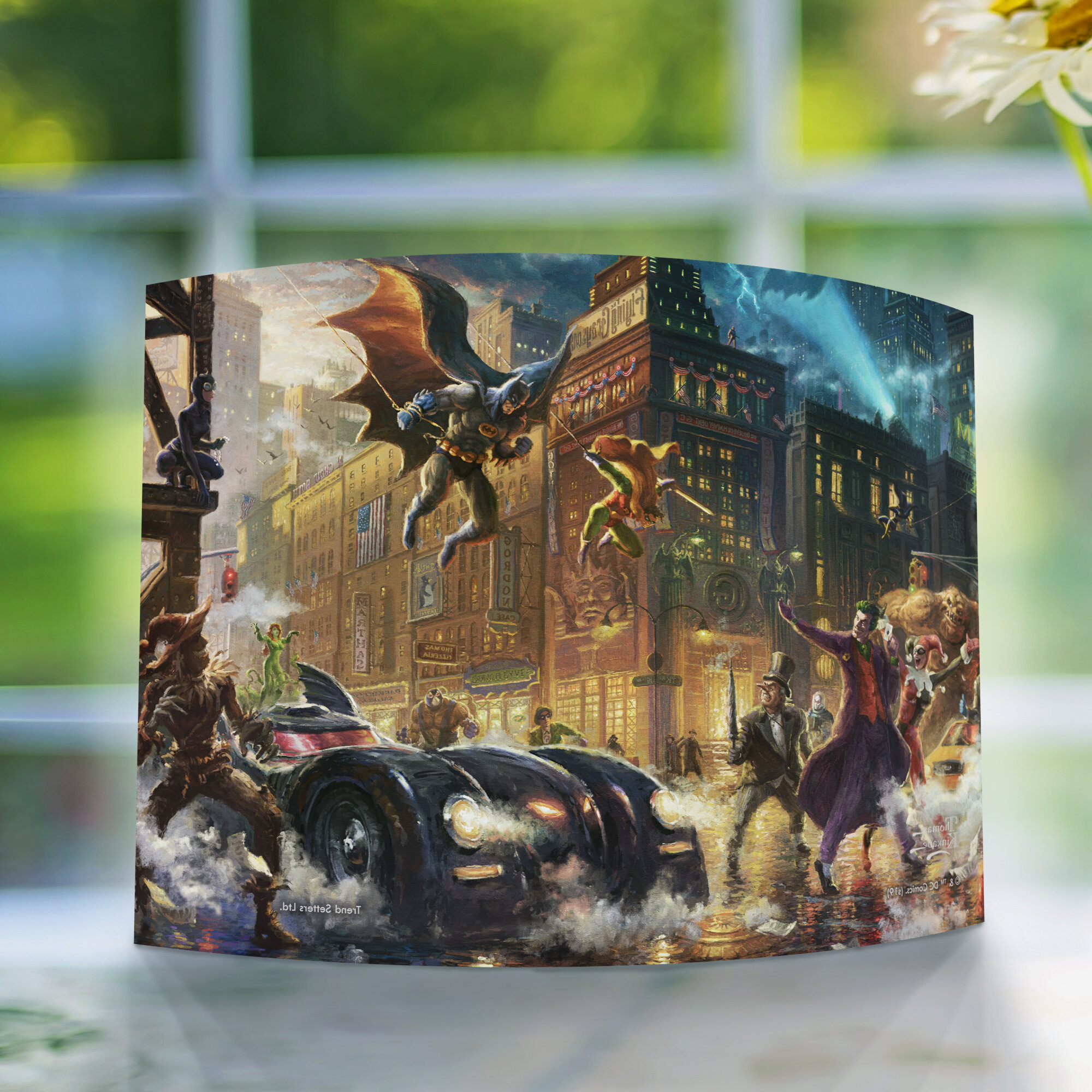 Trend Setters Dc Comics Batman the Dark Knight Saves Gotham City Thomas  Kinkade Studios Curved Acrylic Print - Wayfair Canada