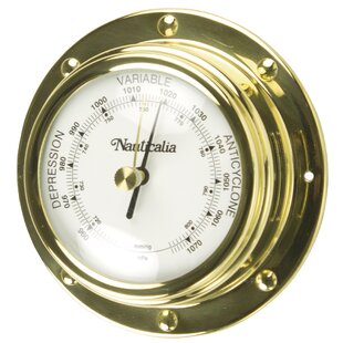 Brass Rivet-Style Barometer By EUNauticalia