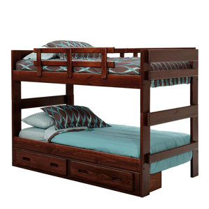 Twin over Twin Bunk Bed with Storage