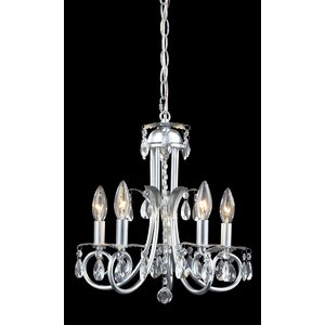 Pearl 5-Light Candle-Style Chandelier