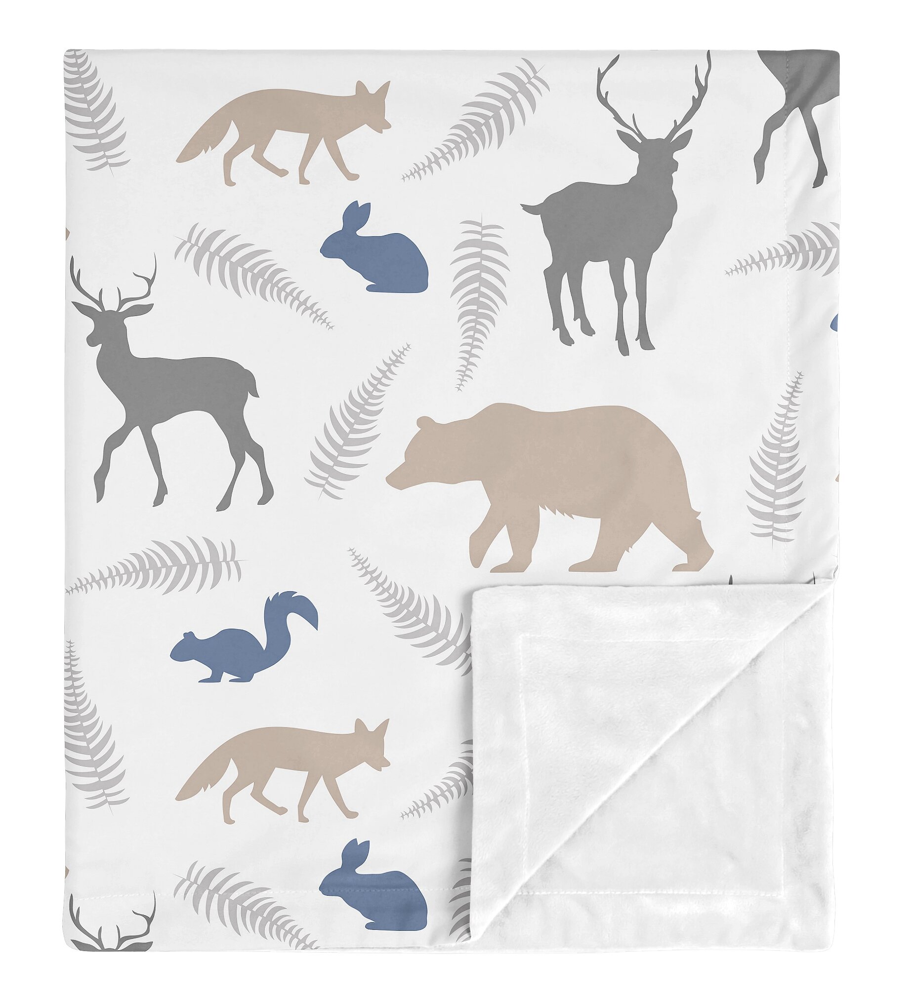 Sweet Jojo Designs Woodland Animals Security Baby Blanket Wayfair