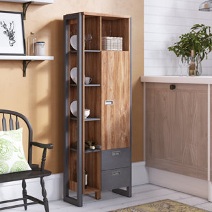 Dark Wood Display Cabinet Wayfair Co Uk Pauline Display Cabinet