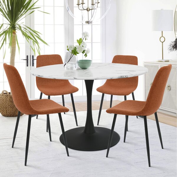 hussey dining set with 4 chairs