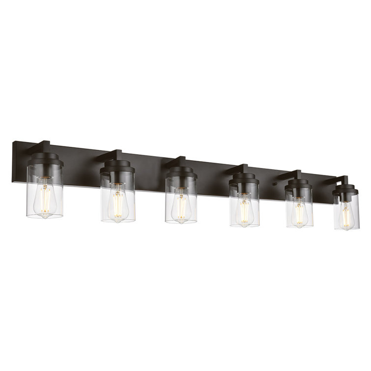 6 light oil rubbed bronze vanity light Clearance