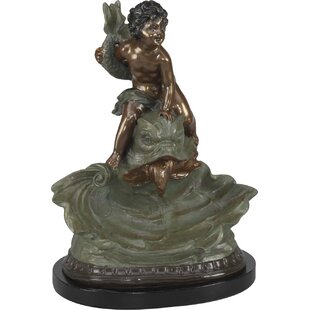 Little Boy Fishing Statue | Wayfair