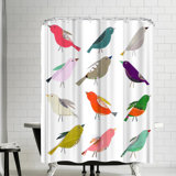 Birds Shower Curtain Wayfair