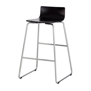 Caiden Bar-Height Steel Stool by Rebrilliant
