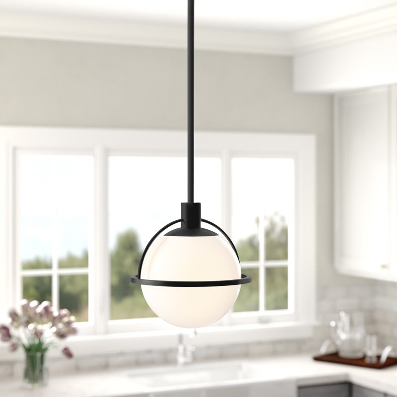 Chaviano 1 - Light Single Globe Pendant Finish: Blackened Bronze