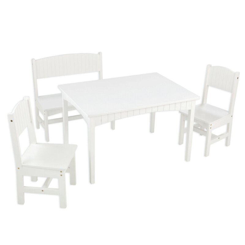 nantucket kids 4 piece table and chair set