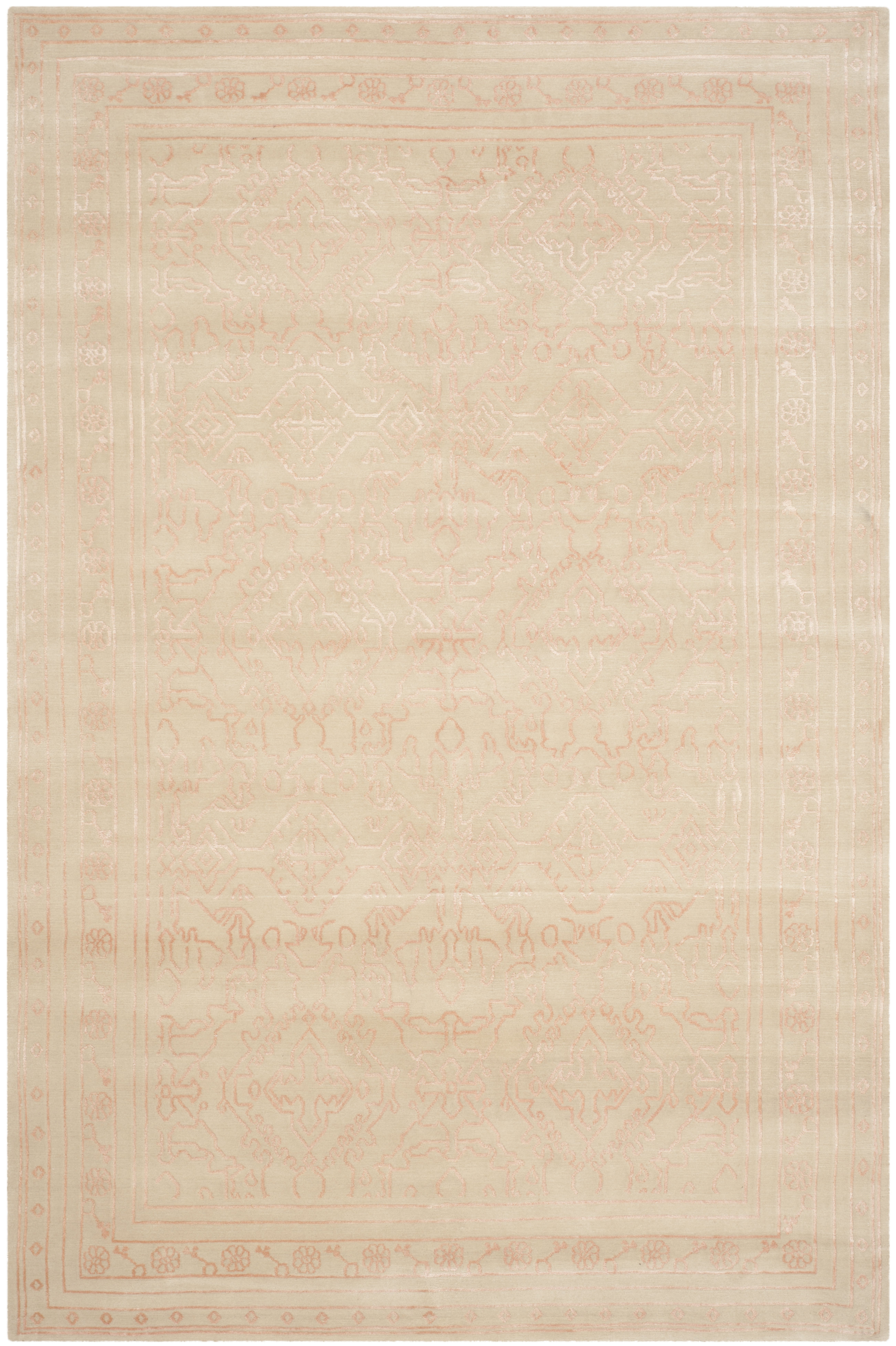 Safavieh Exmouth Hand Knotted Silk Wool Cream Area Rug Wayfair