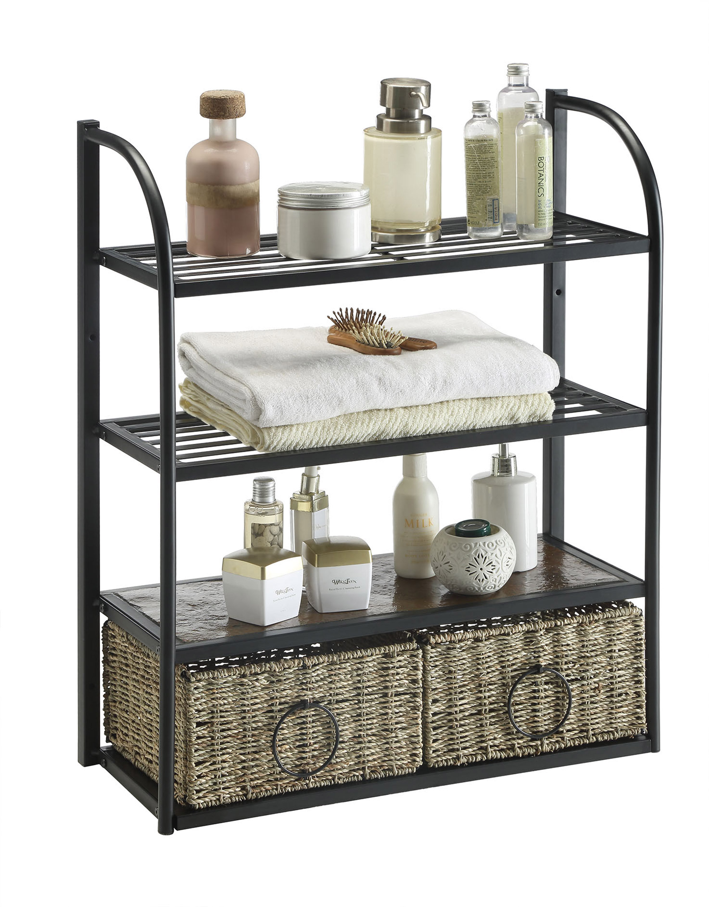 Laurel Foundry Modern Farmhouse Kiowa Hanging Storage Rack With Kiowa Hanging Storage Rack