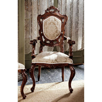 Design Toscano Chateau Dumonde Coat Arm Chair Reviews Wayfair