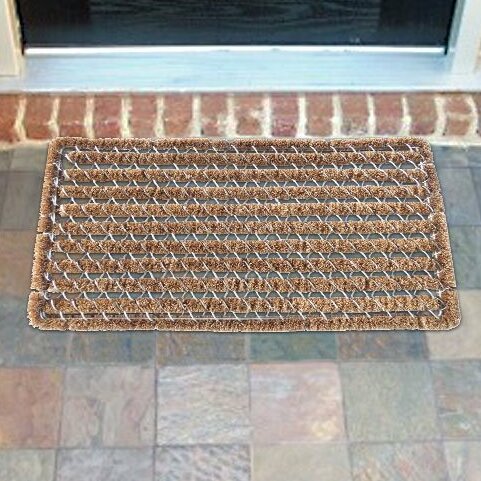 Symple Stuff Wire Brush Coir Scraper Entrance Doormat Wayfair Co Uk