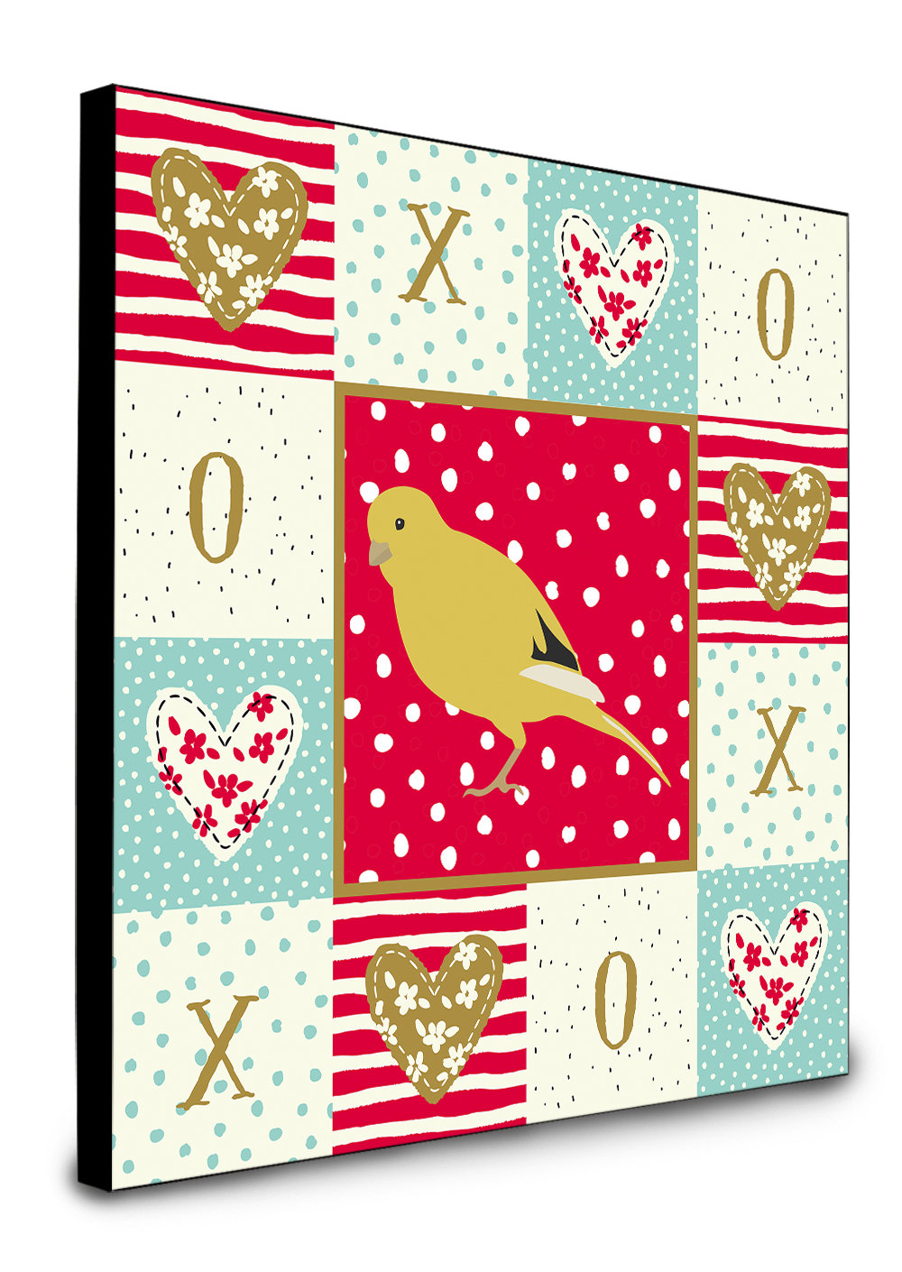 The Holiday Aisle Everalda Border Canary Artwork Wall Panel Wayfair