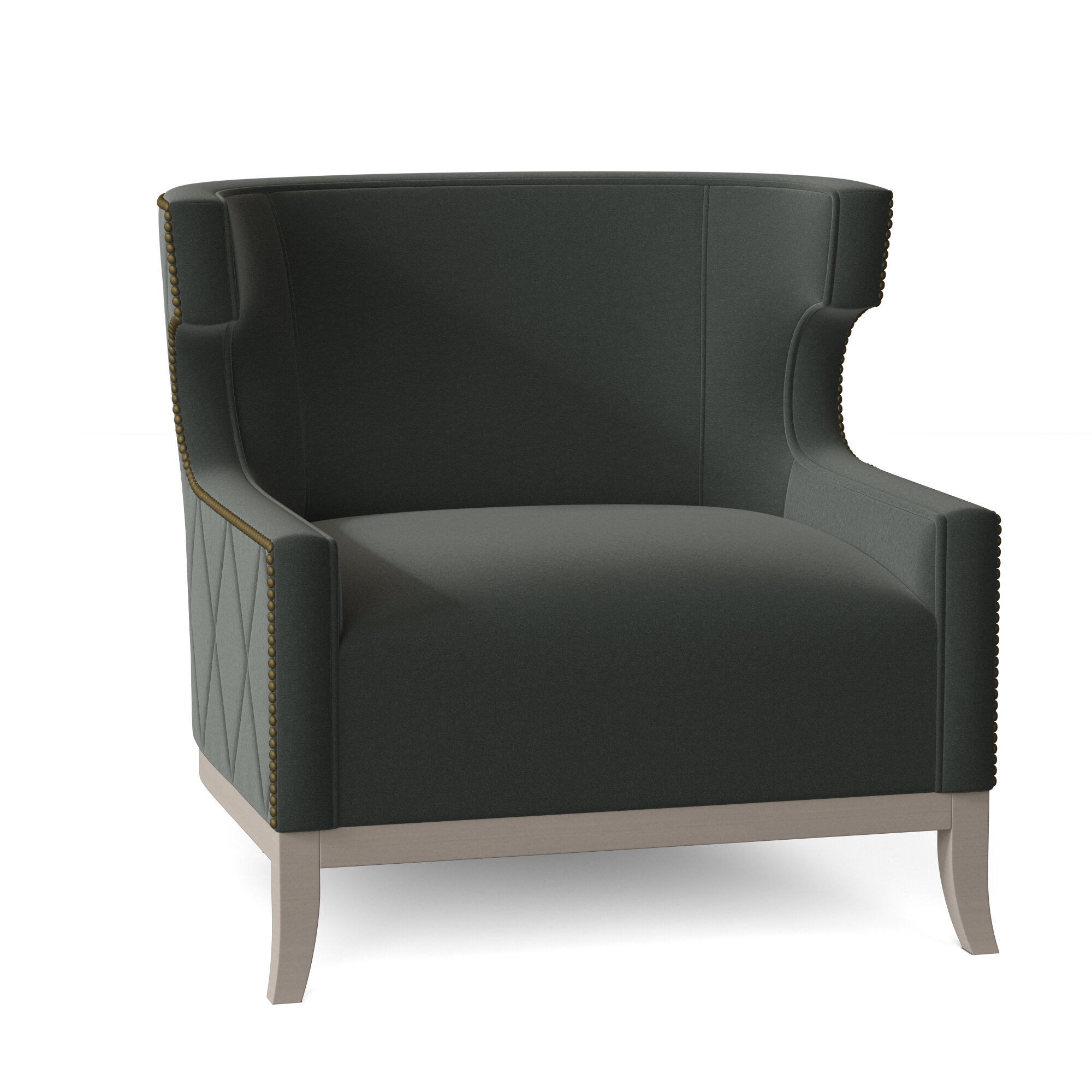 emma upholstered swivel armchair