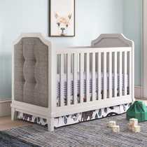 tufted white crib