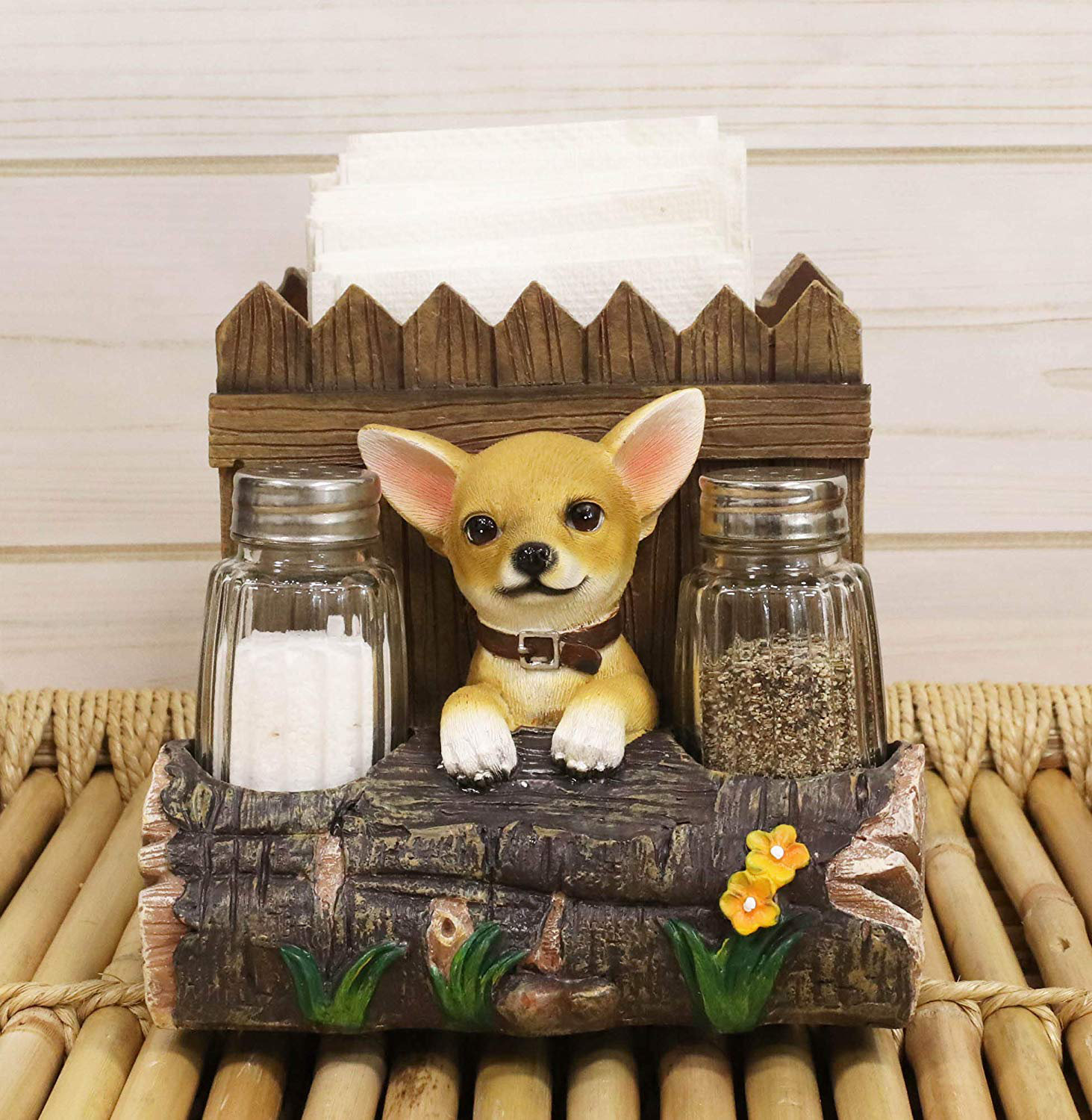 Kitchen Decor Gift Teacup Chihuahua Puppy Oil Wine Bottle Holder Kitchen Decor Gift Teacup Chihuahua