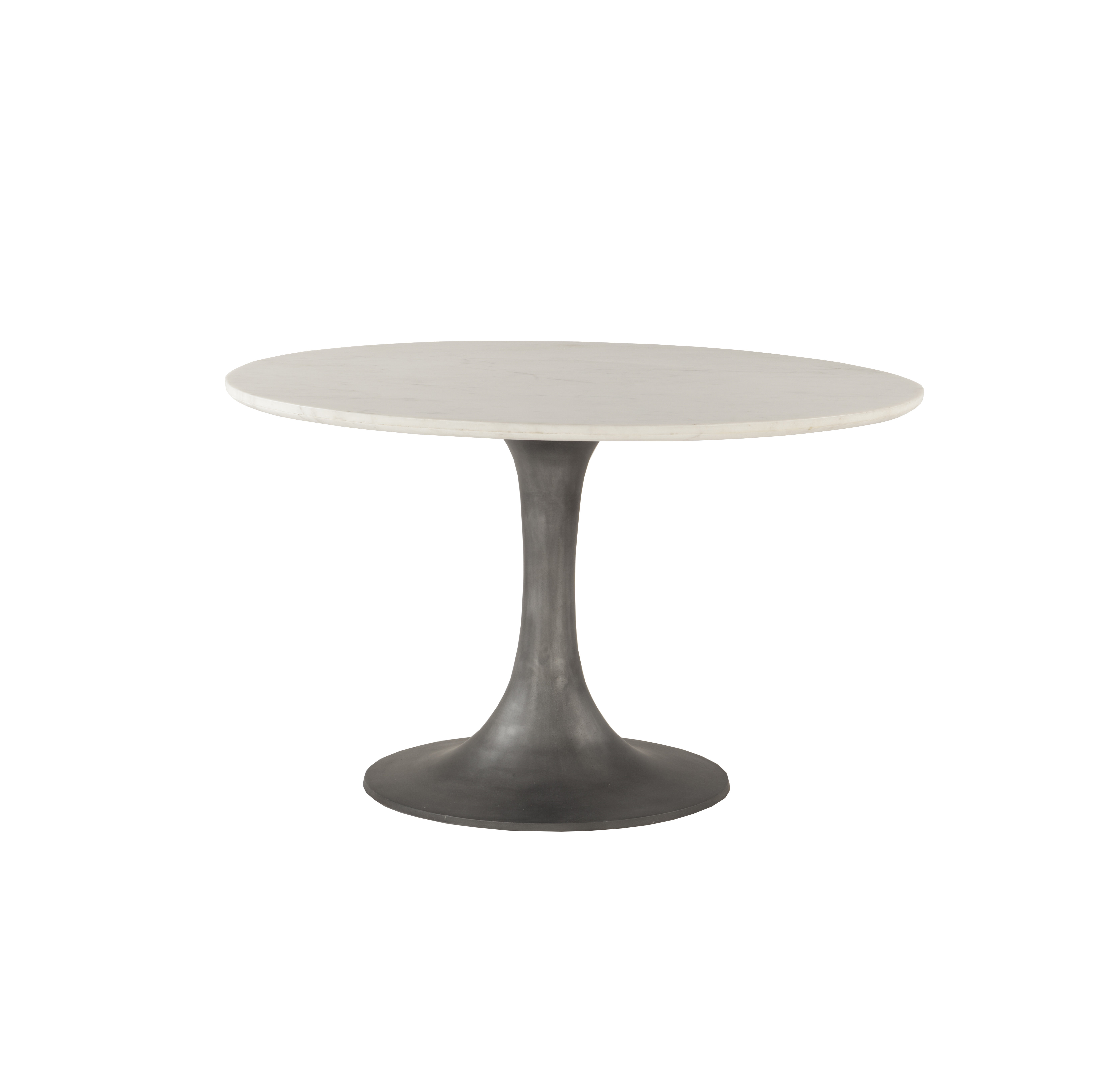 Gracie Oaks Claypool Marble And Steel Dining Table Wayfair