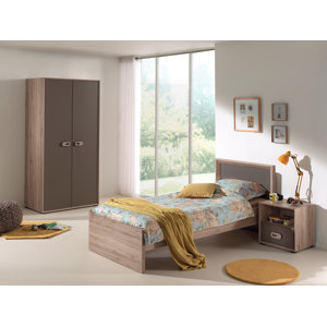 3-tlg. Schlafzimmer-Set Emma, 90 x 200 cm von Vi..