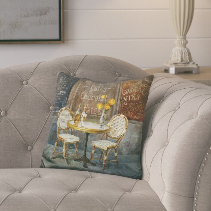 Ophelia Co Juan French Cafe Throw Pillow Wayfair