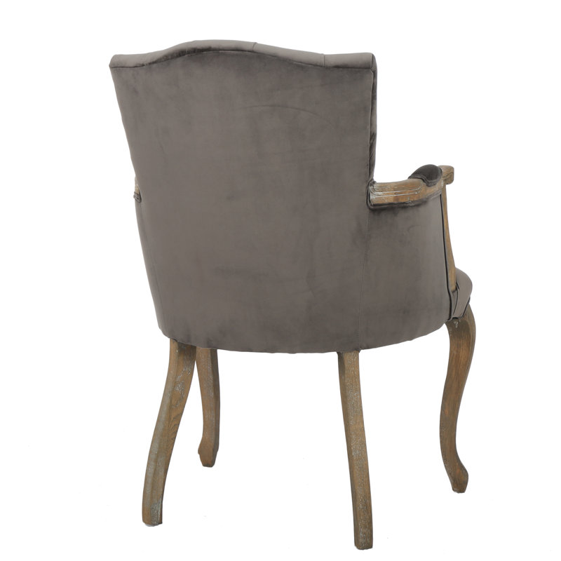 Barletta Velvet Arm Dining Chair & Reviews Joss & Main