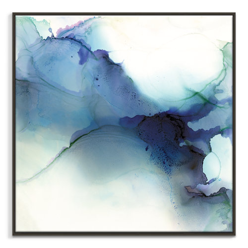 'Upon the Tail' Framed Painting on Canvas East Urban Home Size: 41cm H x 41cm W, Frame Options: Black