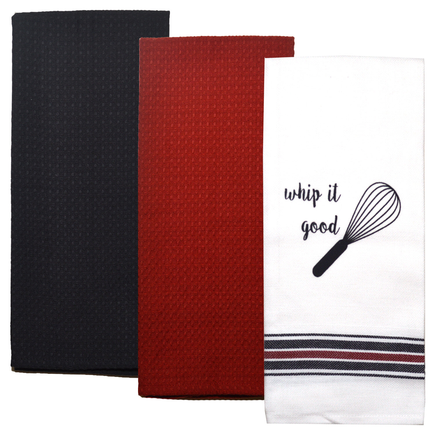 red kitchen tea towels